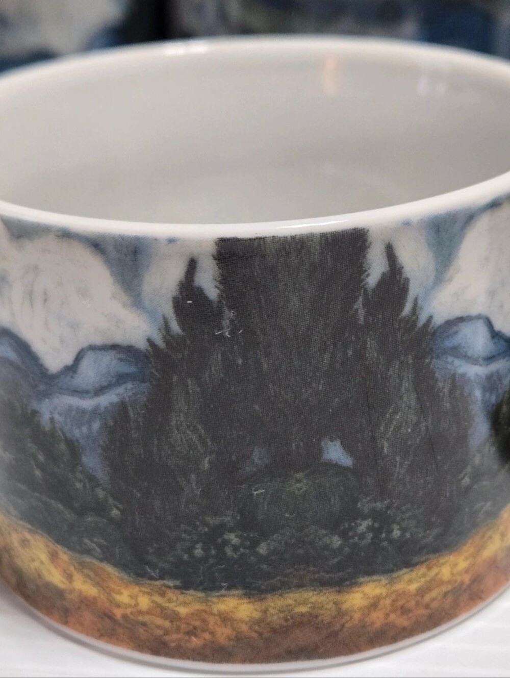 Vincent Van Gogh Landscape Porcelain Mugs Sakura Set of 6 Museum Masters - Picture 4 of 8